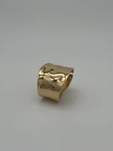 Drip Lock Gold Statement Bangle